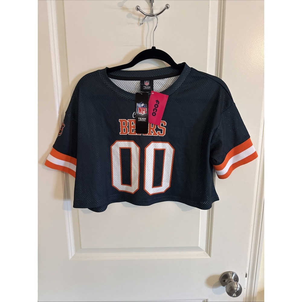NFL FOCO Women's Chicago Bears Crop-top Jersey NWT size Small
